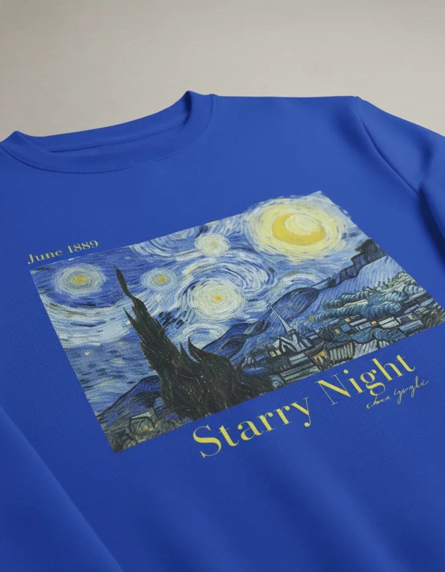 Starry Night Crewneck - Van Gogh - Image 4