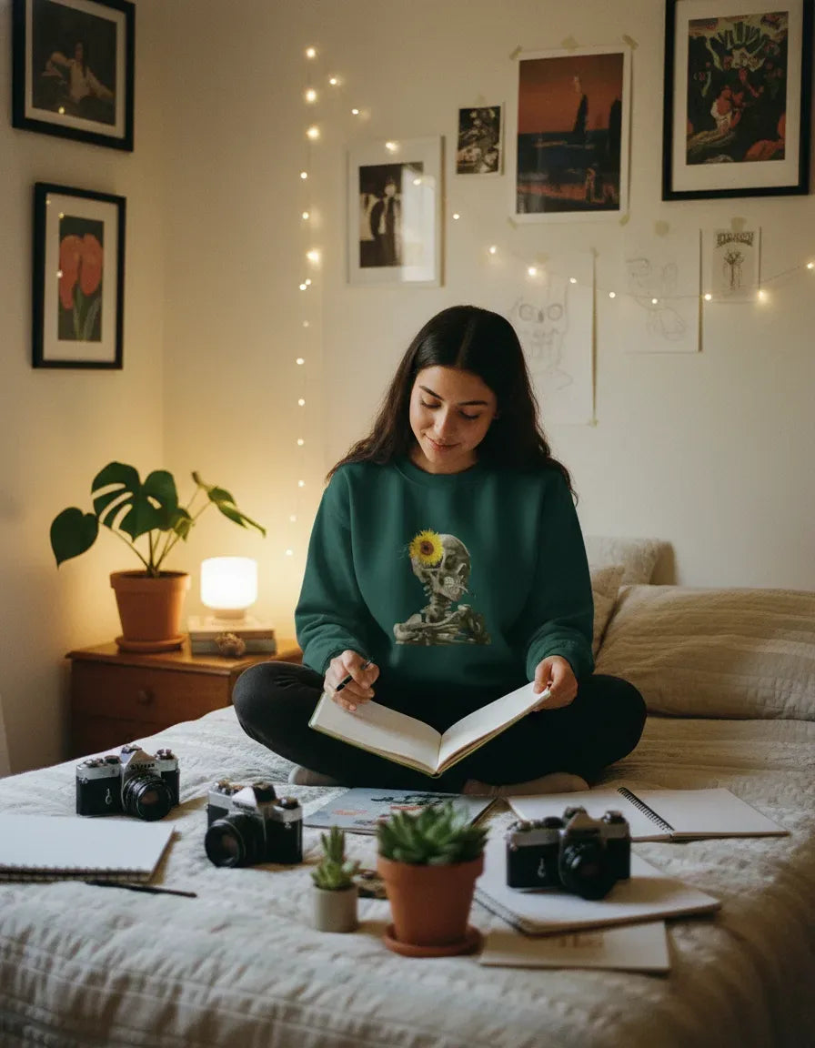 Skeleton 2 Crewneck - Van Gogh - Image 2