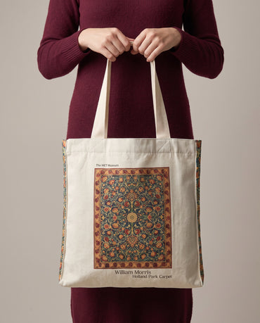 william-morris-holland-park-carpet-tote-bag On body