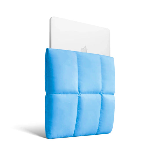 Ice Blue Macbook Puffy Laptop Sleeve