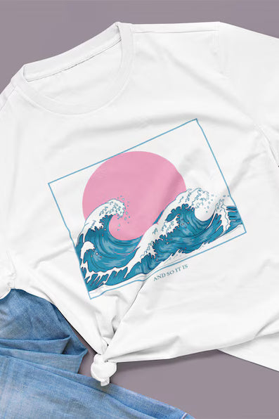 Oversized Hoodie - The Great Wave T-Shirt