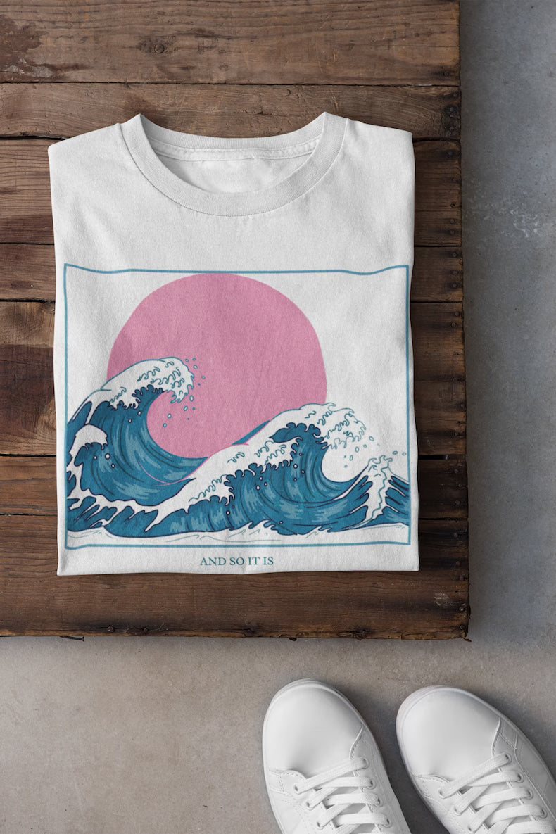 Oversized Hoodie - The Great Wave T-Shirt