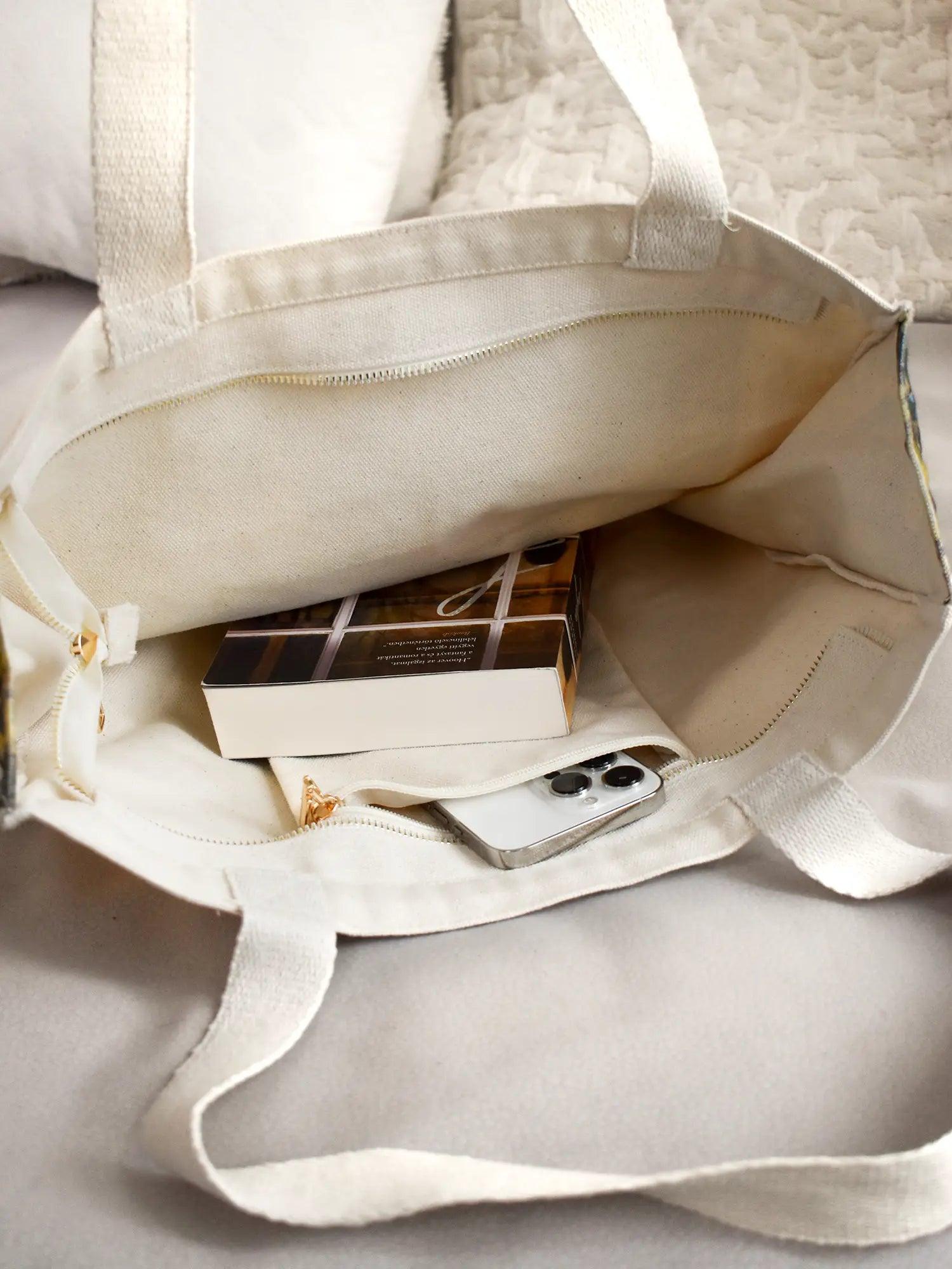 فان جوخ ليلة مليئة بالنجوم فوق الرون - حقيبة يد