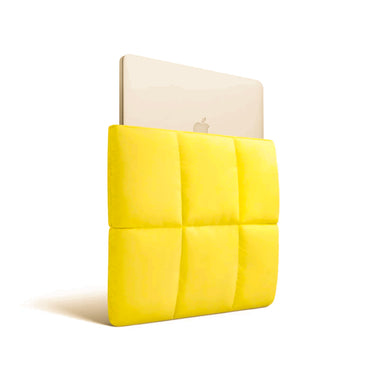 Butter Yellow Macbook Puffy Laptop Sleeve