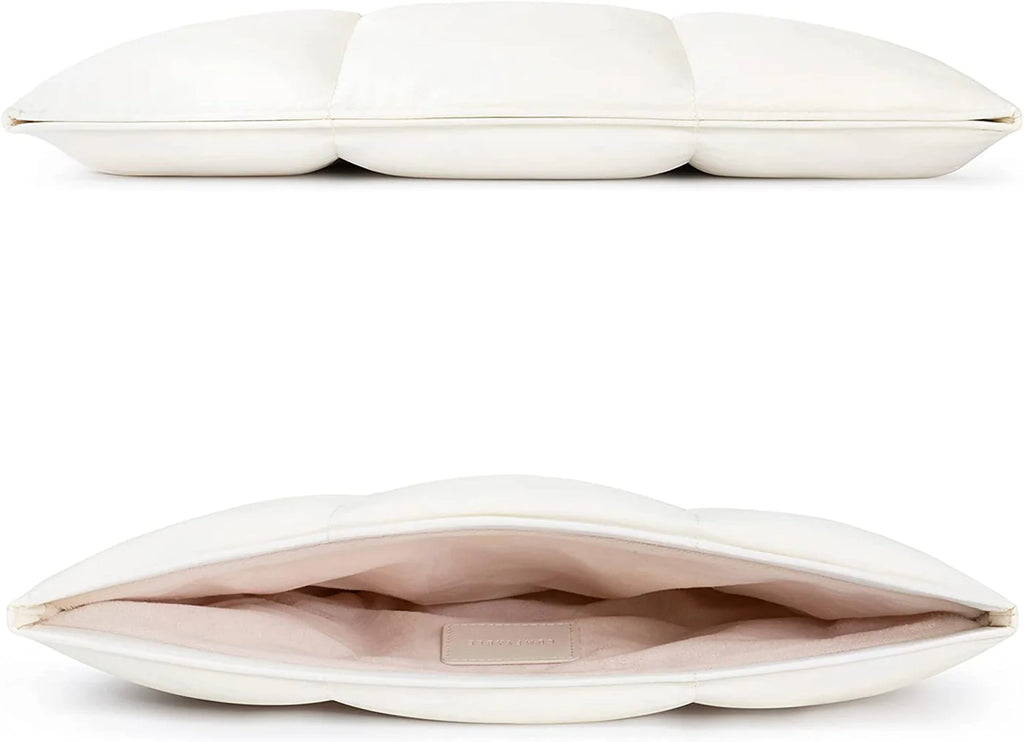 Claude White Macbook Puffy Laptop Sleeve