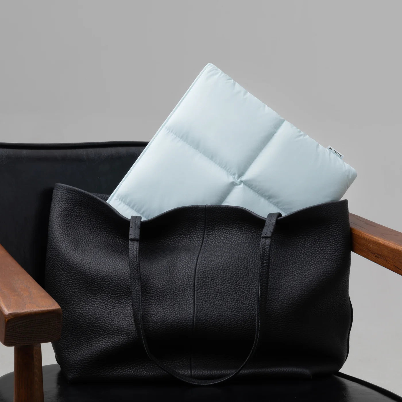 Ice Blue Macbook Puffy Laptop Sleeve