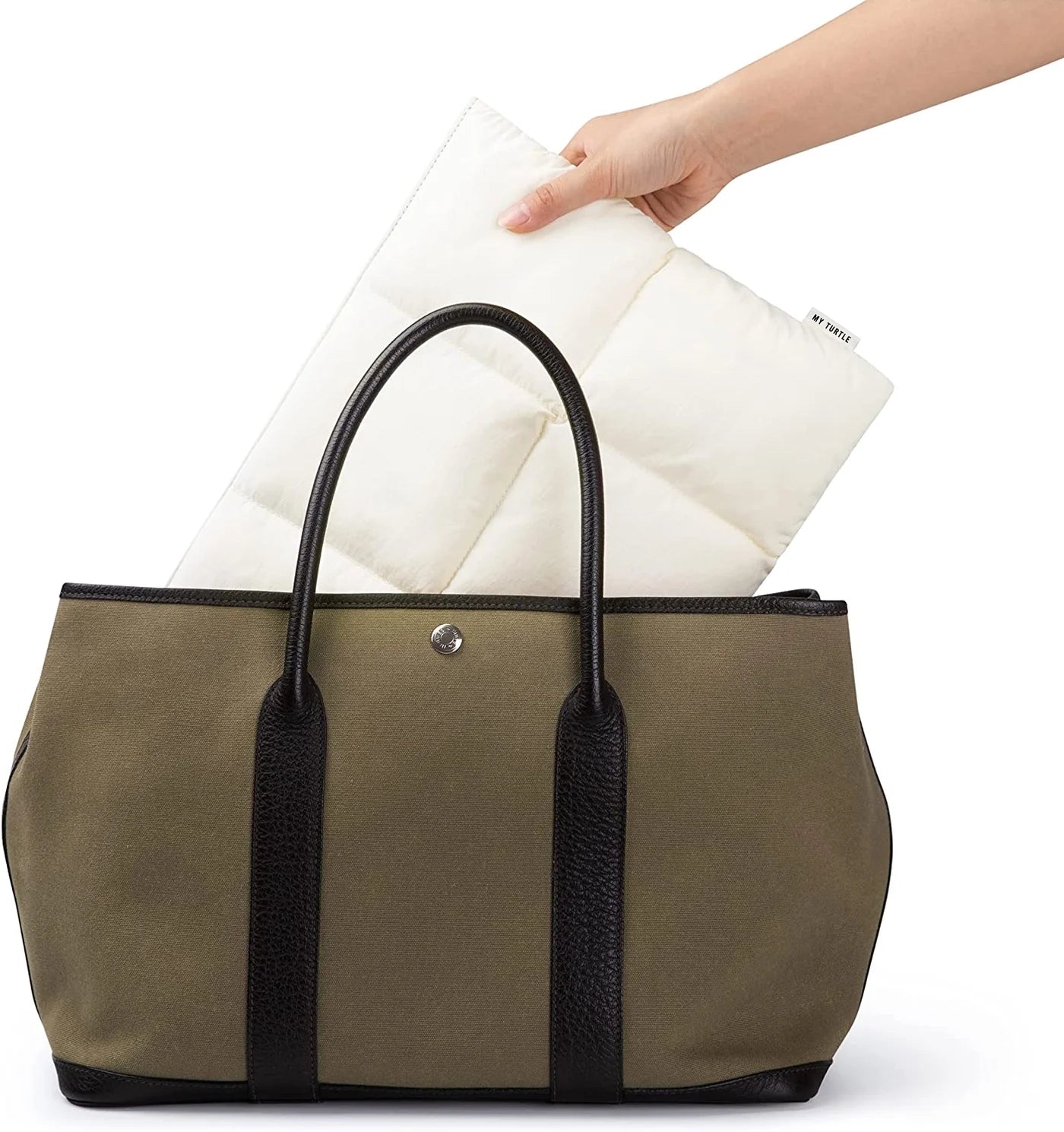 Claude White Macbook Puffy Laptop Sleeve