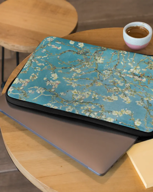 Almond Blossoms Laptop Sleeve With Strap