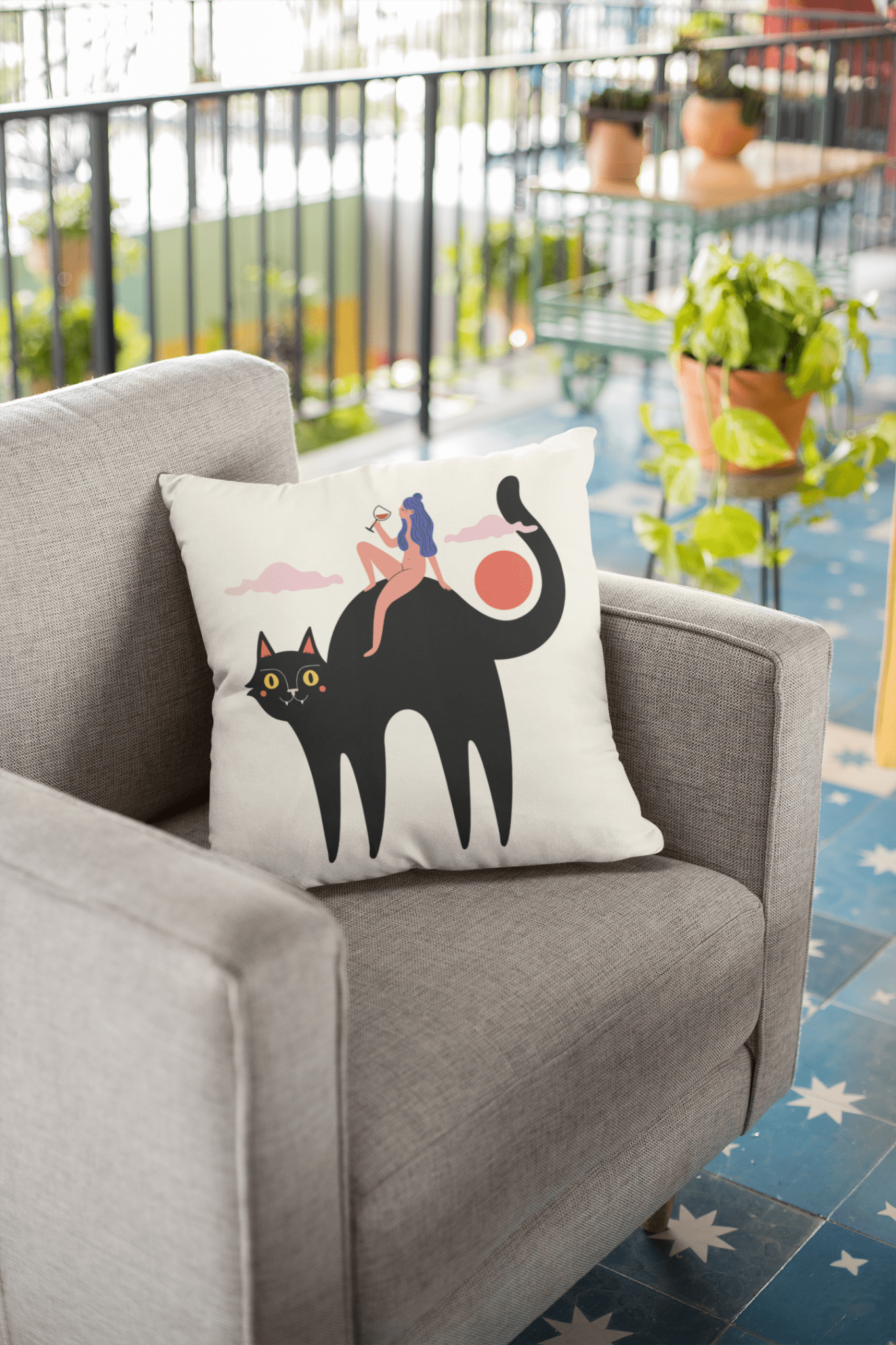 Cushion - Cozy Cat Coronation Cushion