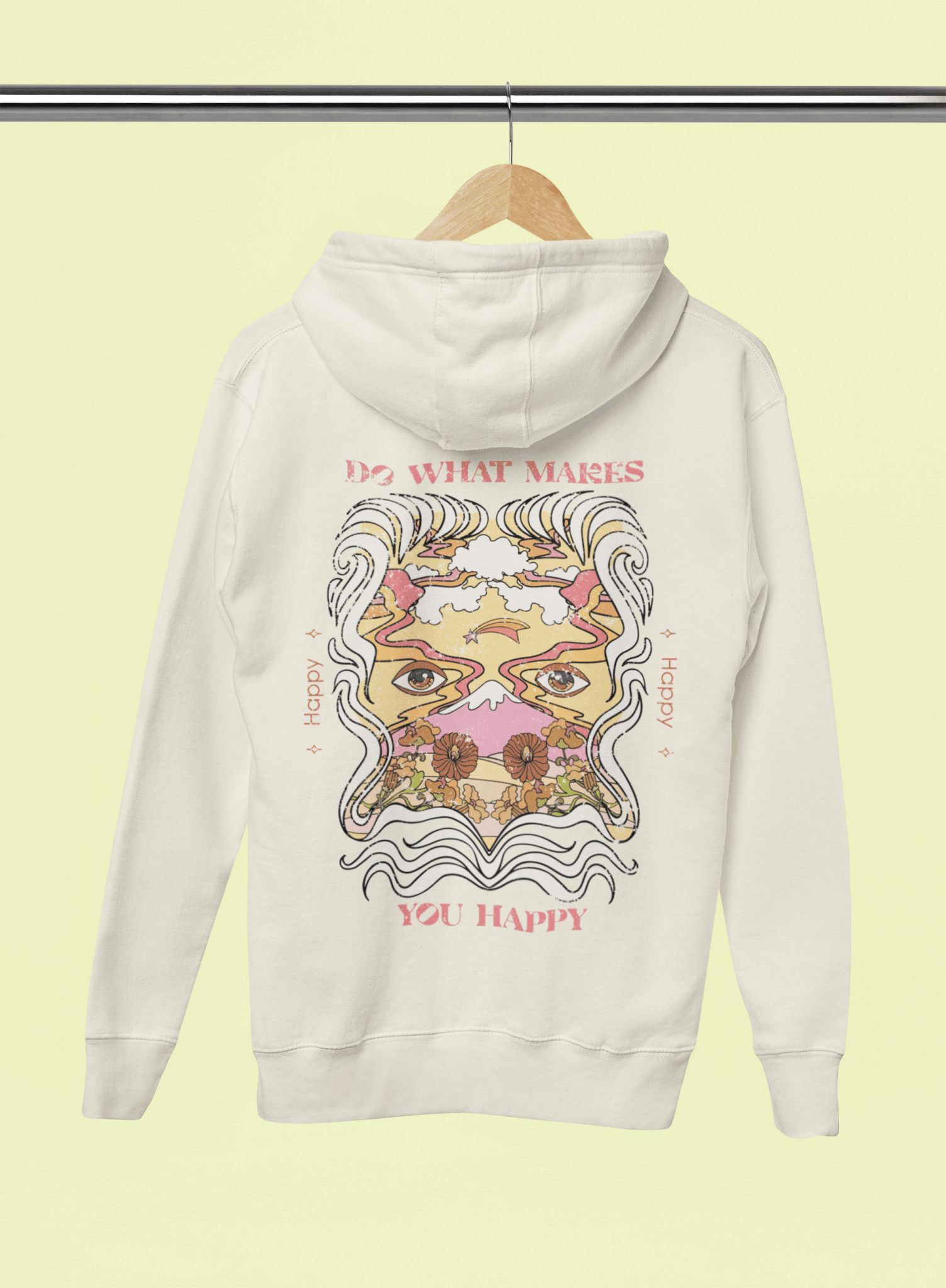 Oversized Hoodie - Do What Makes You Happy Hoodie