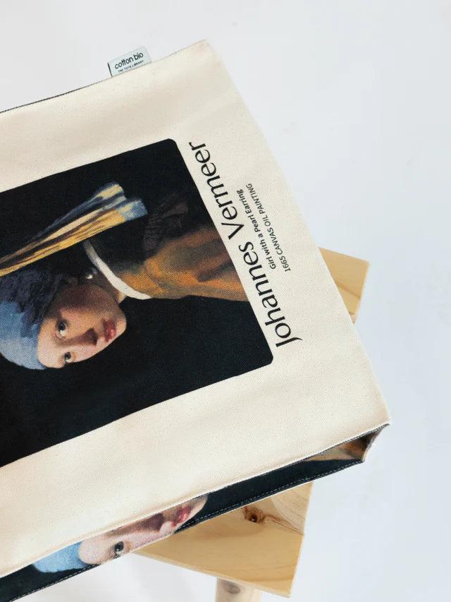 Girl with a Pearl Earring Johannes Vermeer - Tote Bag-My Turtle