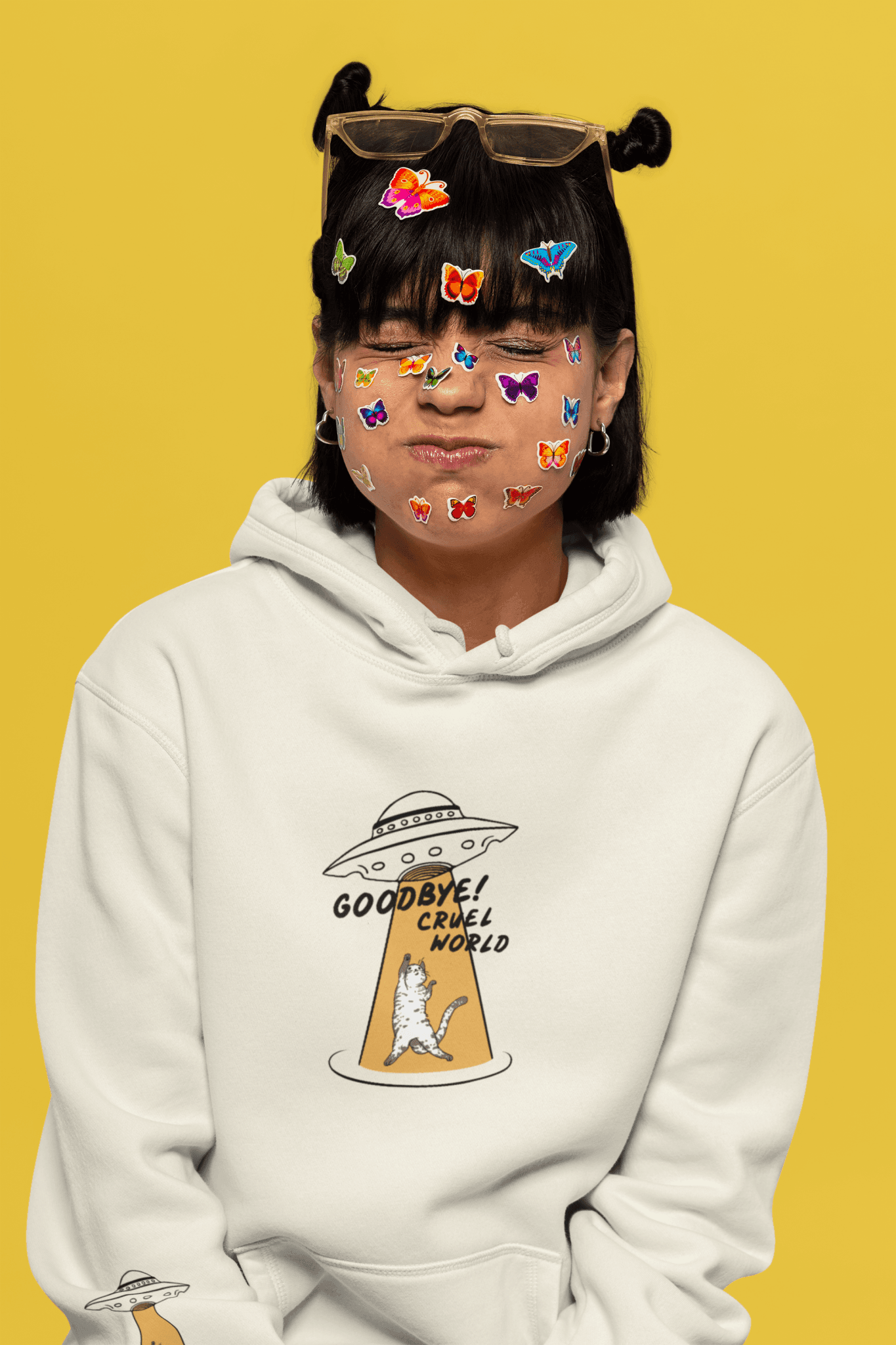 Oversized Hoodie - Goodbye Cruel World Hoodie