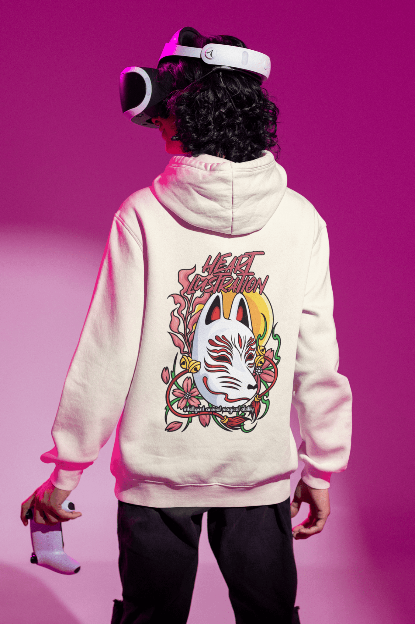 Oversized Hoodie - Heart Lustration Hoodie