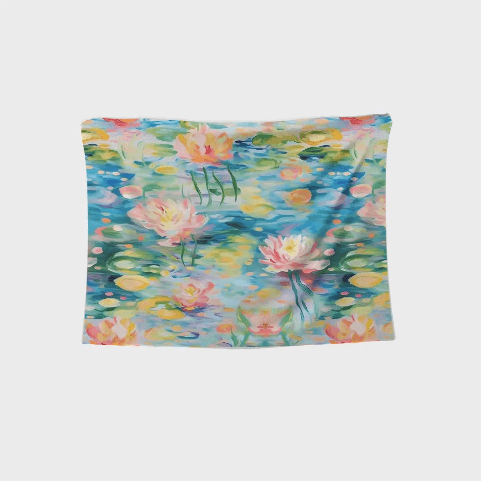 نسيج زنابق الماء من كلود مونيه