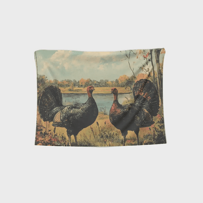 Autumn Turkeys Tapestry