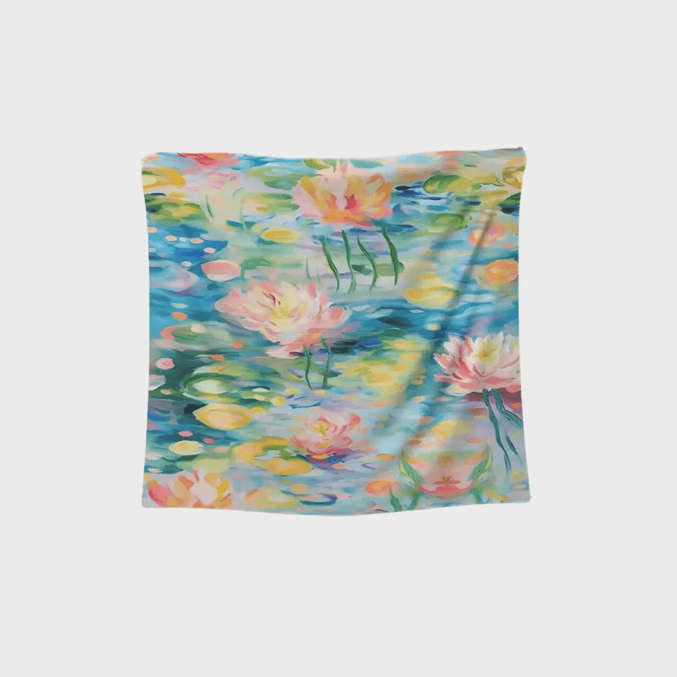 نسيج زنابق الماء من كلود مونيه