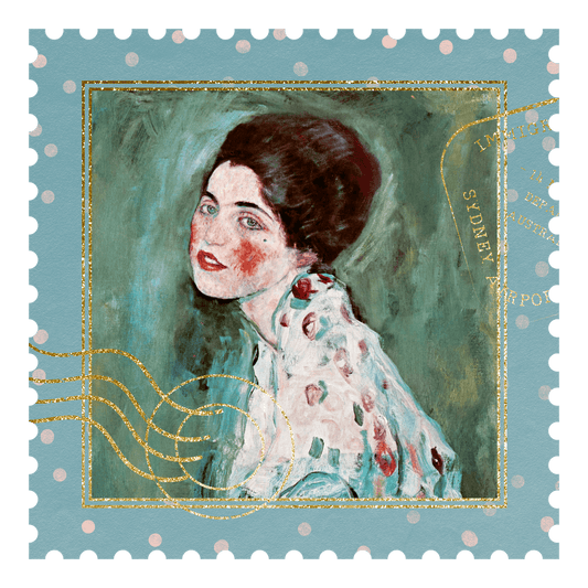 Portrait of a Lady Stamp Sticker