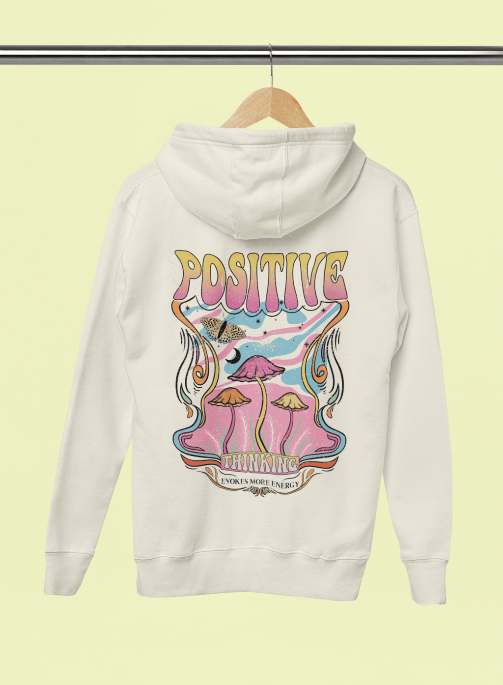 Oversized Hoodie - Positive Thinking Hoodie