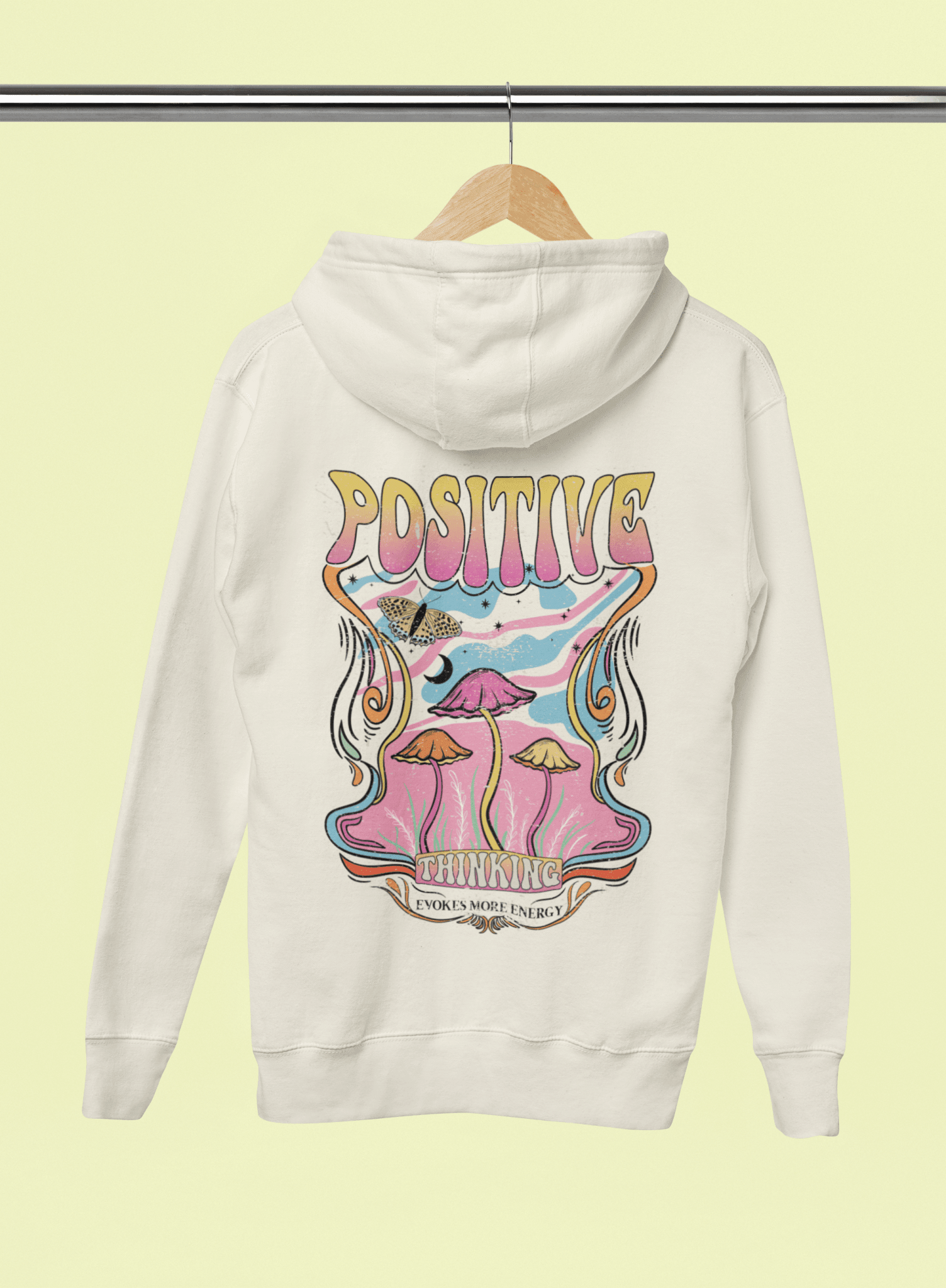 Oversized Hoodie - Positive Thinking Hoodie