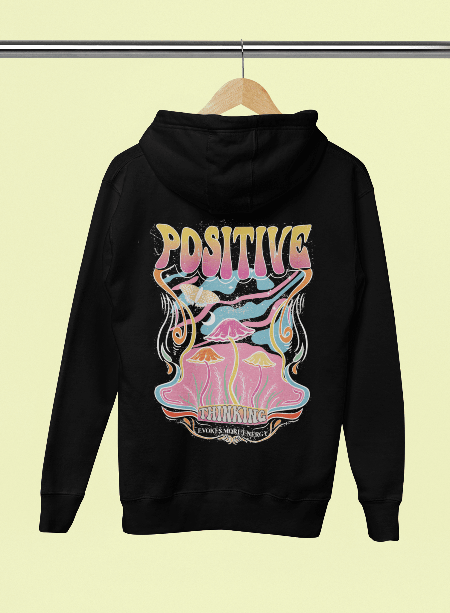 Oversized Hoodie - Positive Thinking Hoodie
