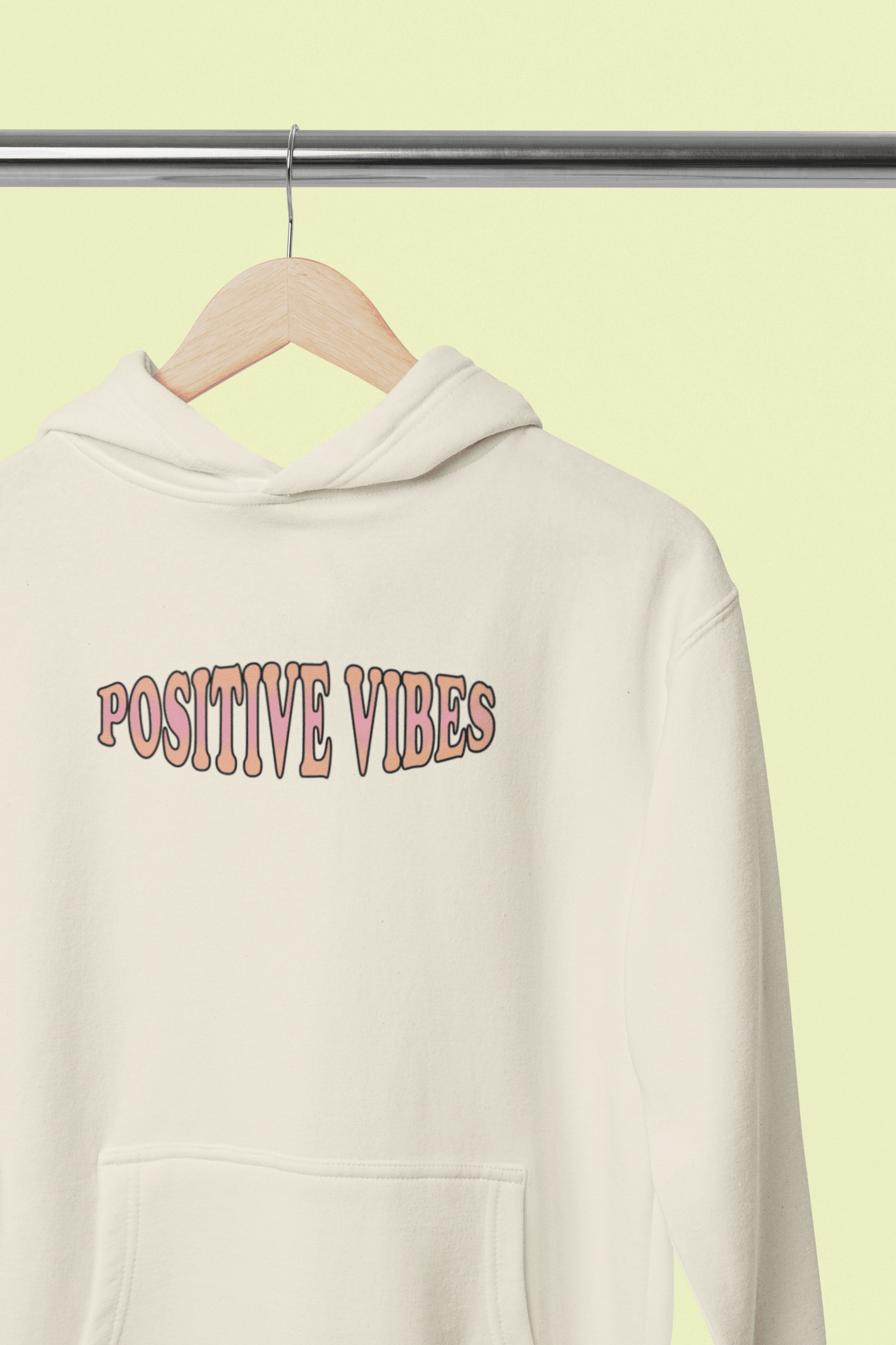 Oversized Hoodie - Positive Vibes Hoodie