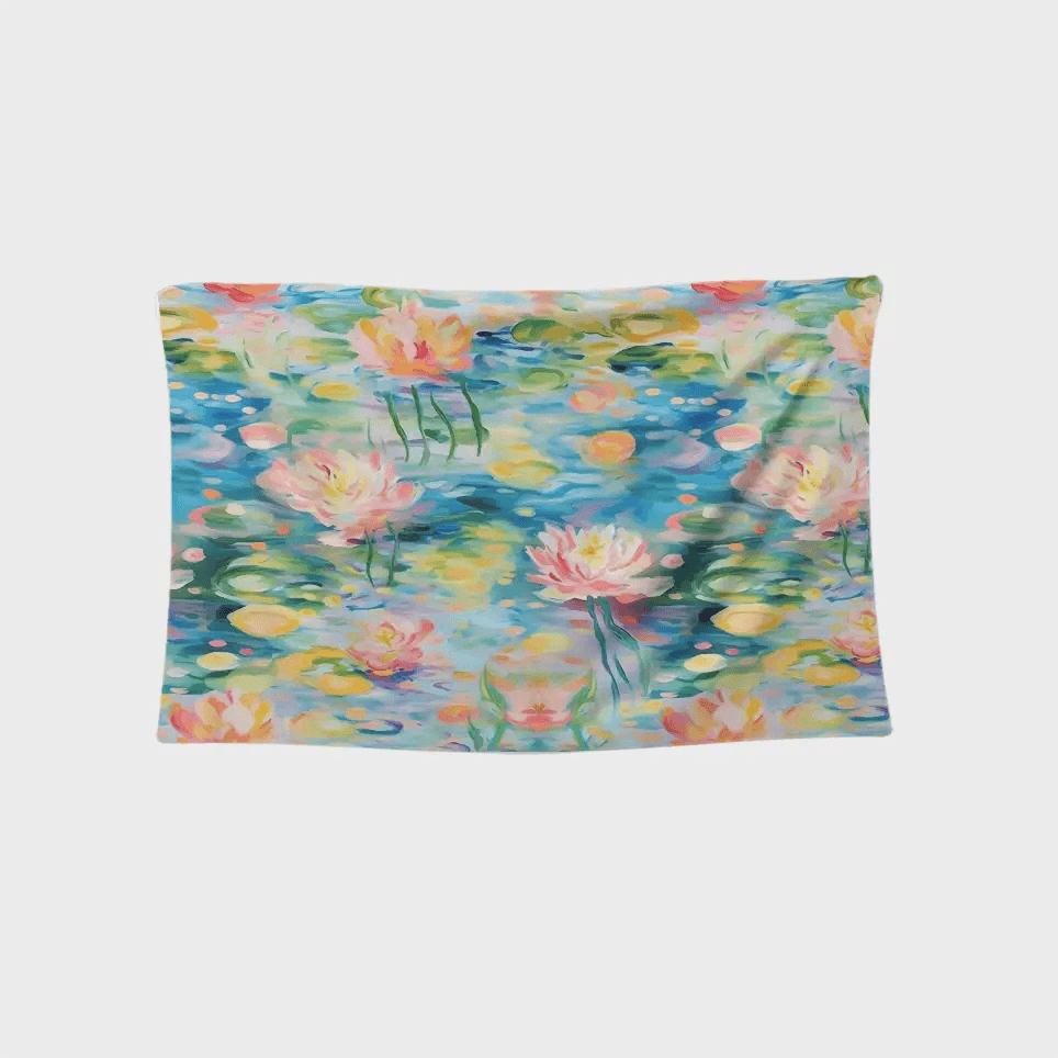 نسيج زنابق الماء من كلود مونيه