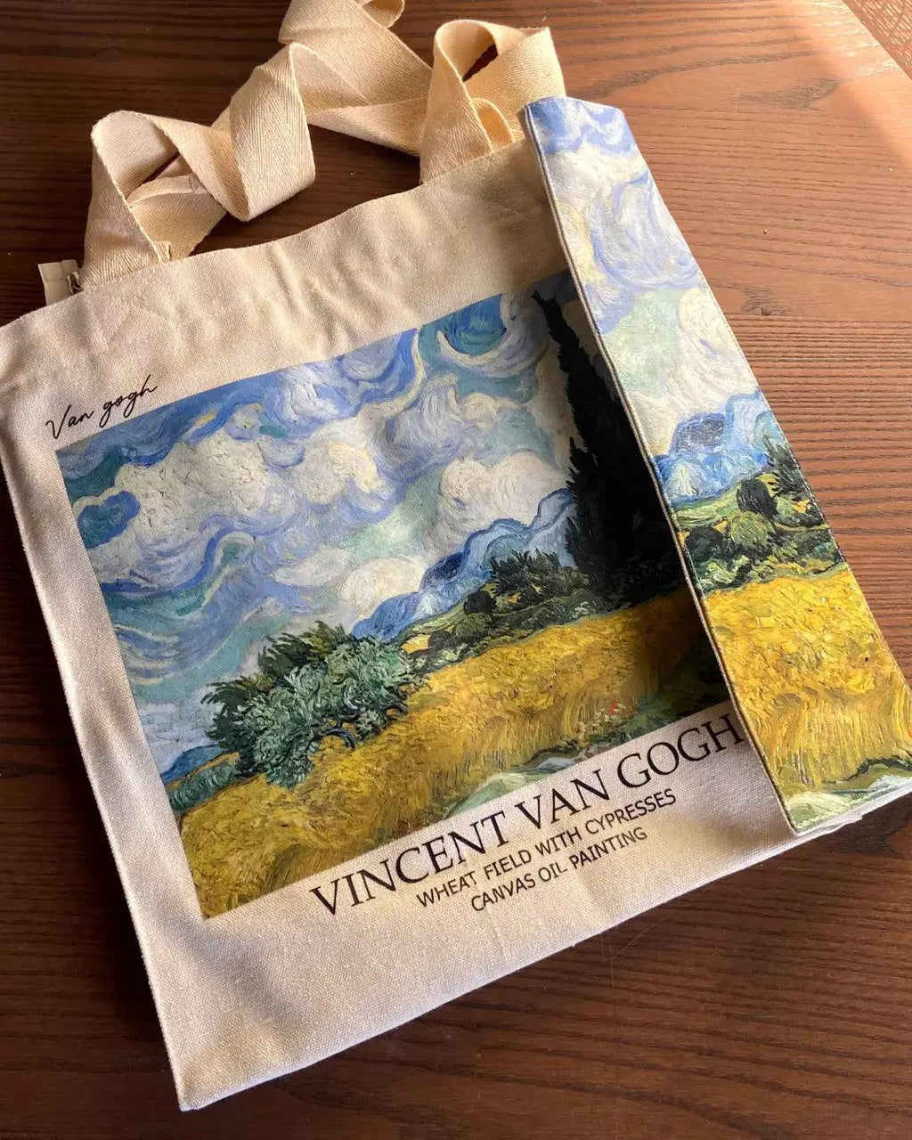 حقل قمح فان جوخ مع أشجار السرو - حقيبة حمل