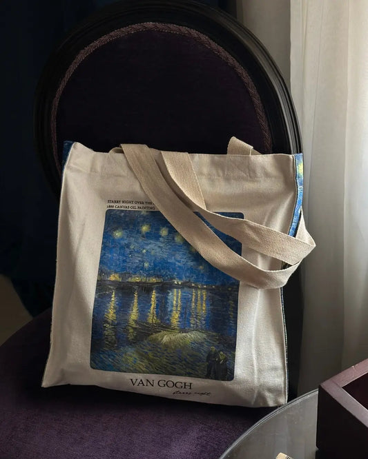 Van Gogh Starry Night Over the Rhône - Tote Bag