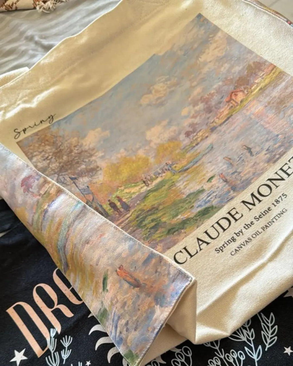 الربيع على ضفاف نهر السين كلود مونيه - حقيبة حمل