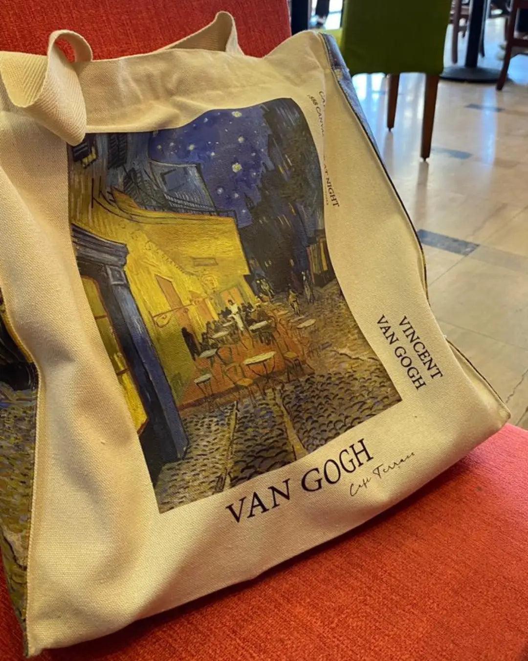 شرفة مقهى في الليل فان جوخ - حقيبة حمل
