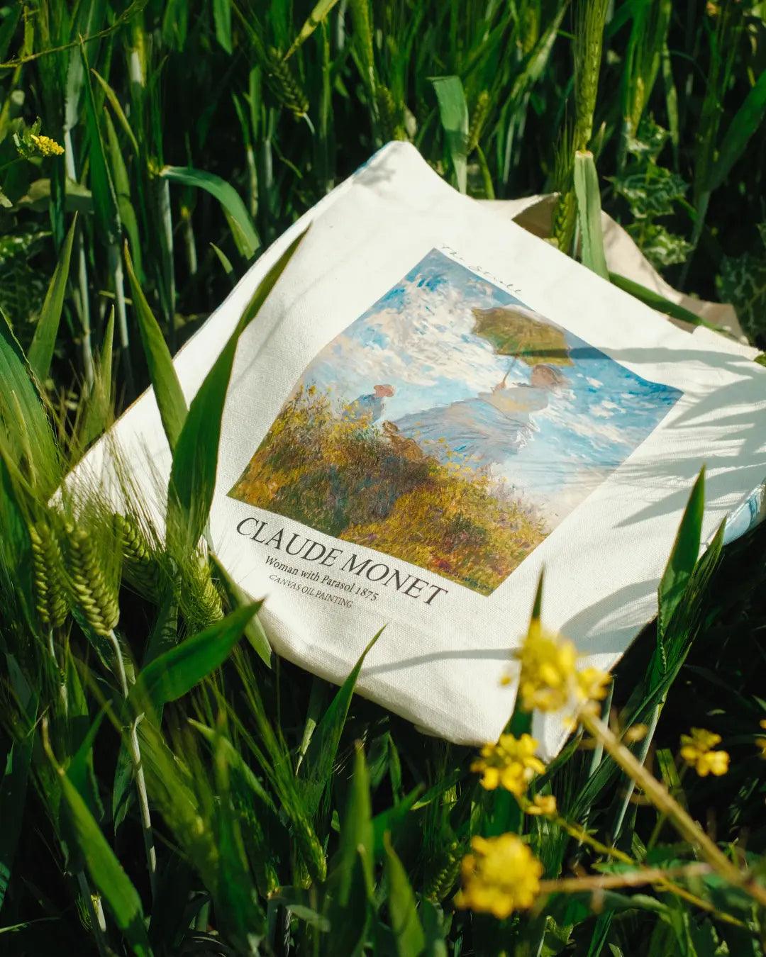 امرأة مع المظلة كلود مونيه - حمل حقيبة