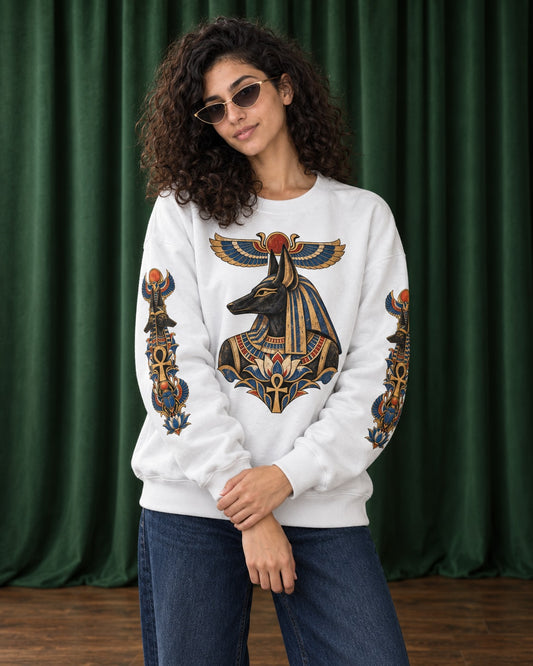 Anubis Sweatshirt - Front Print Model Shot | My Turtle