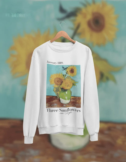Sunflowers 1889 Crewneck - Van Gogh - Image 1