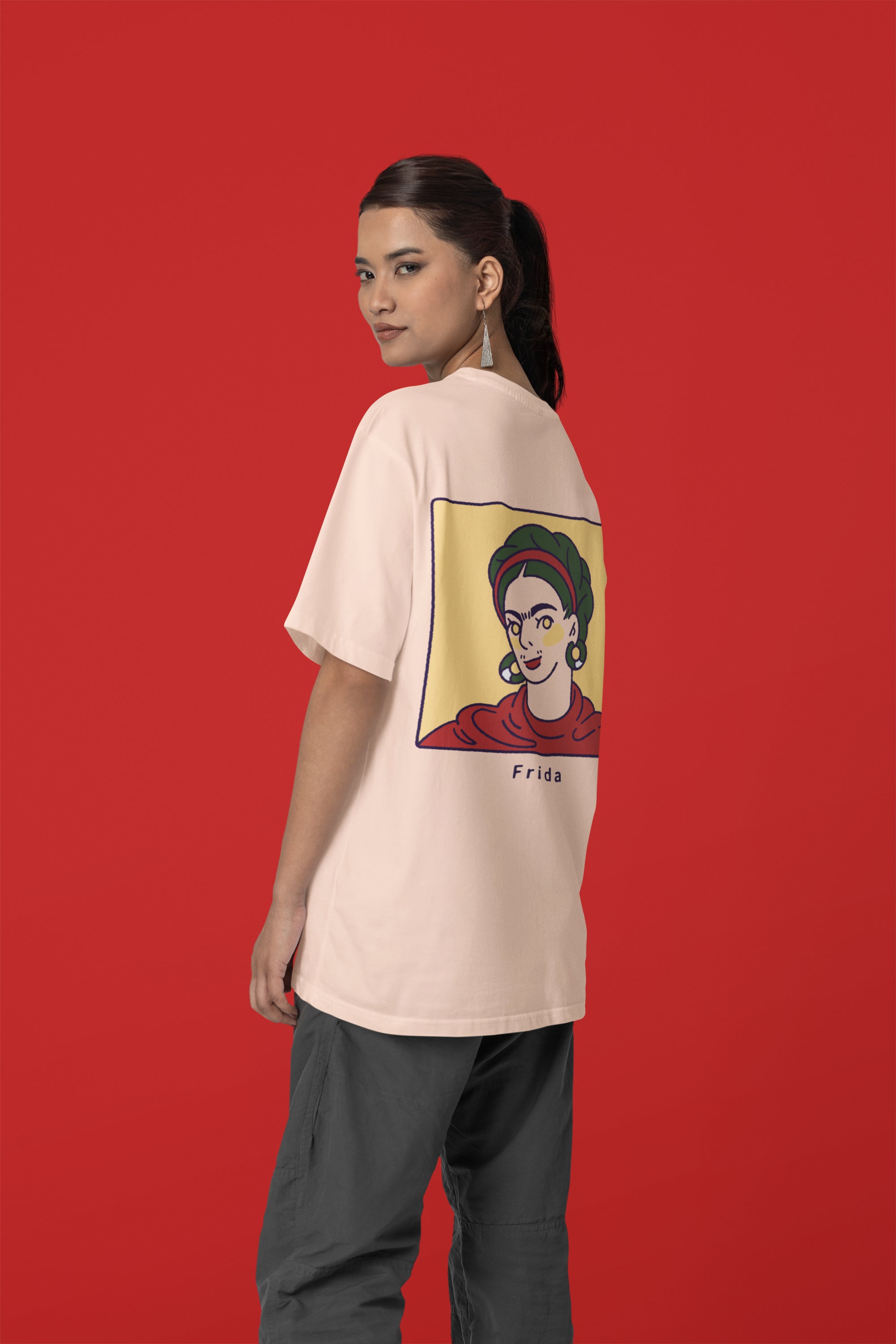 Oversized Hoodie - Frida Kahlo T-shirt