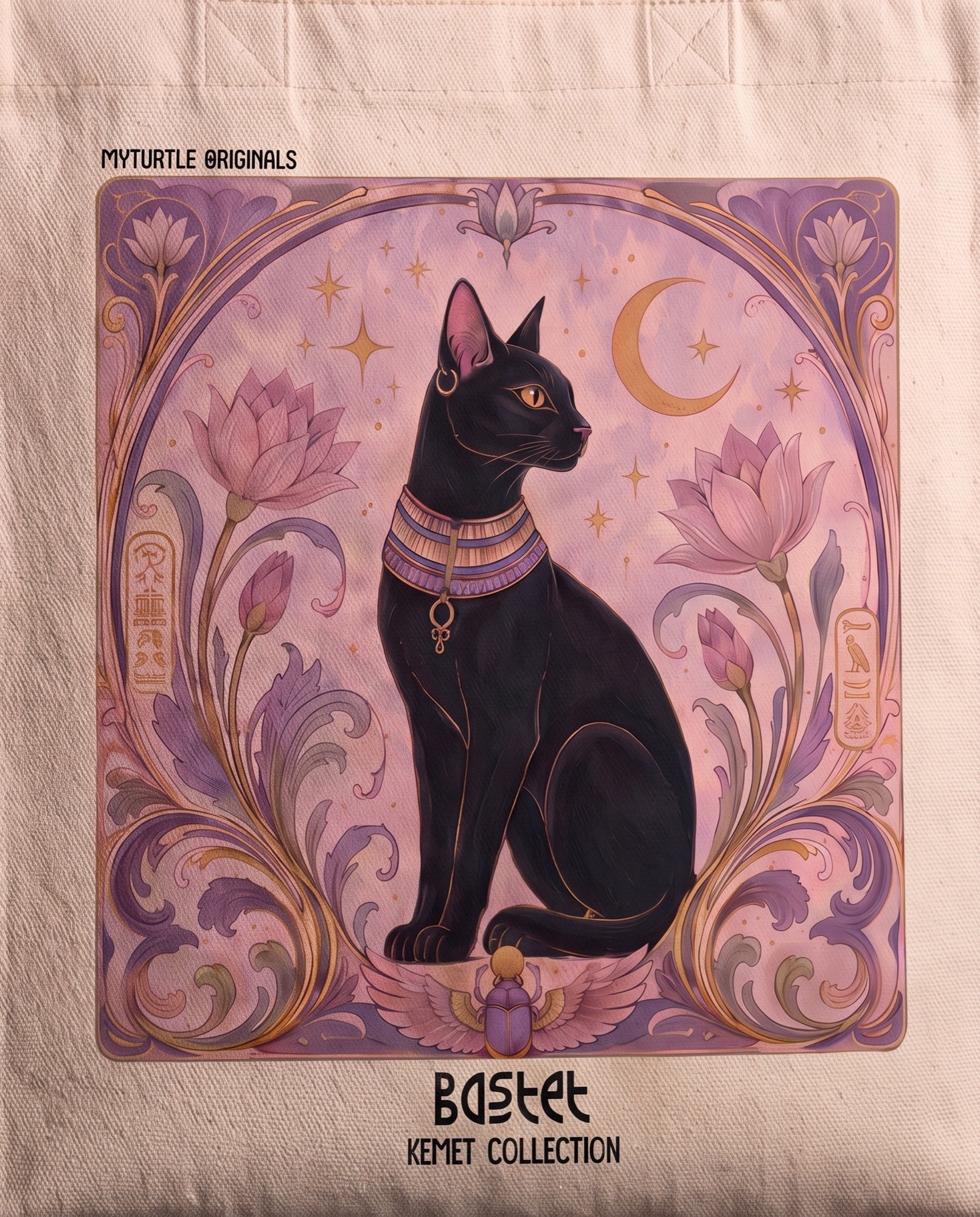 bastet-tote-bag Print close-up