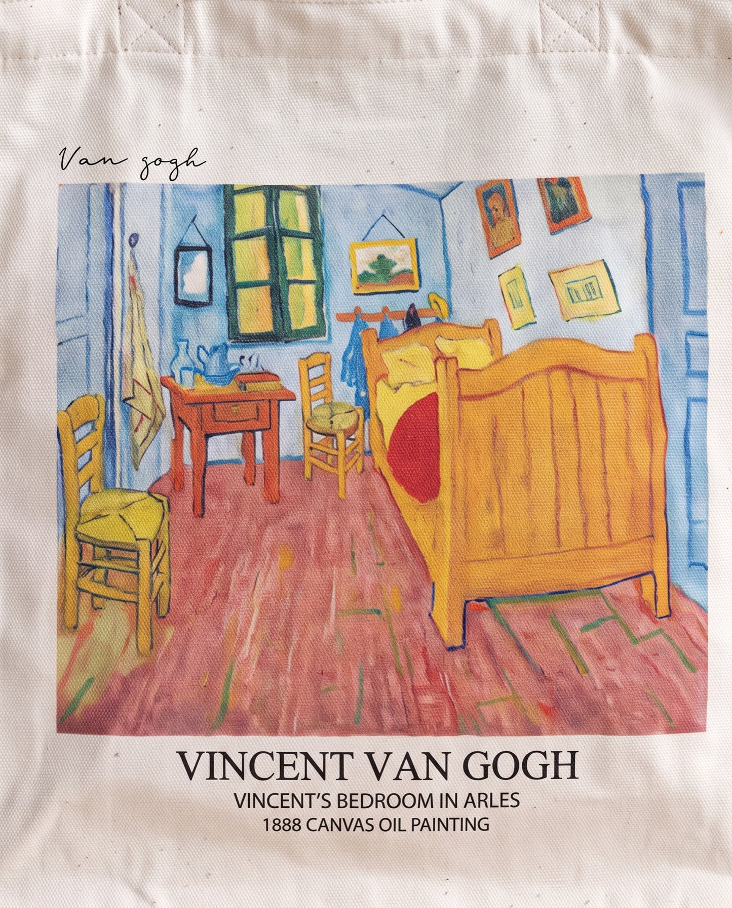 bedroom-in-arles-van-gogh-tote-bag Print close-up