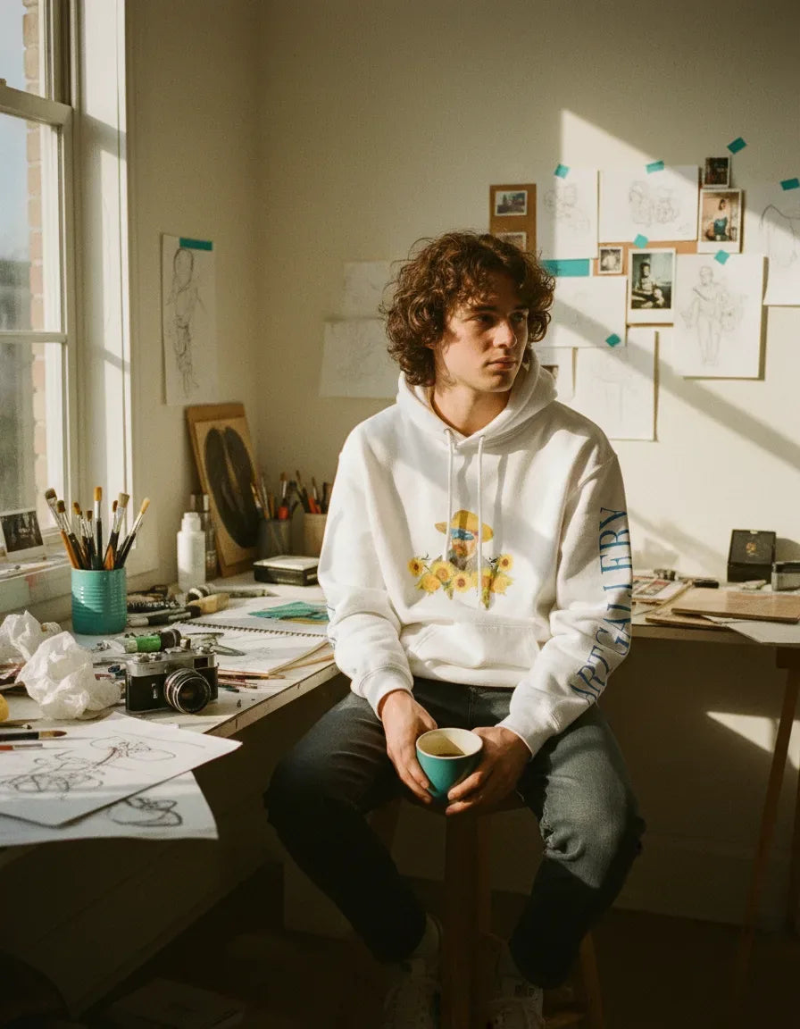 Van Gogh Self Portrait Hoodie - Image 4