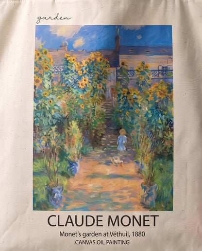 claude-monet-garden-tote-bag-1 Print close-up