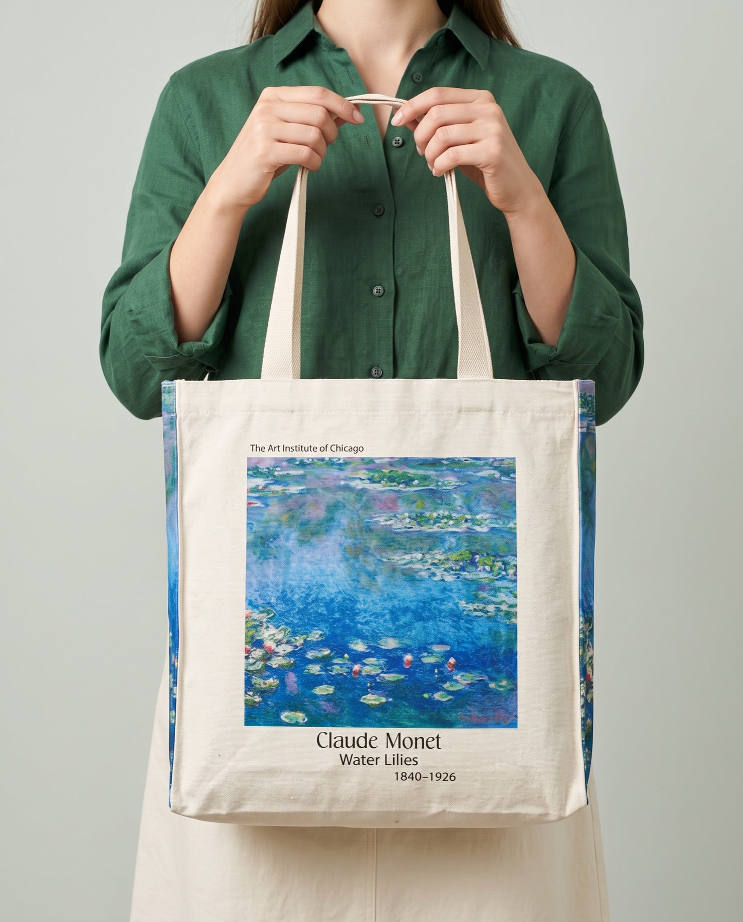 claude-monet-water-lilies-tote-bag-new On body