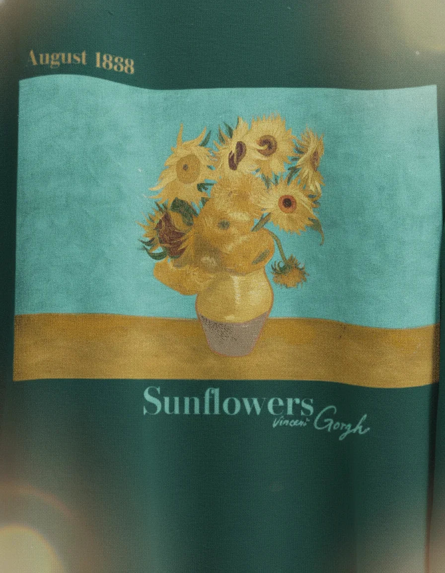 Sunflower 1888 Crewneck - Van Gogh - Image 1