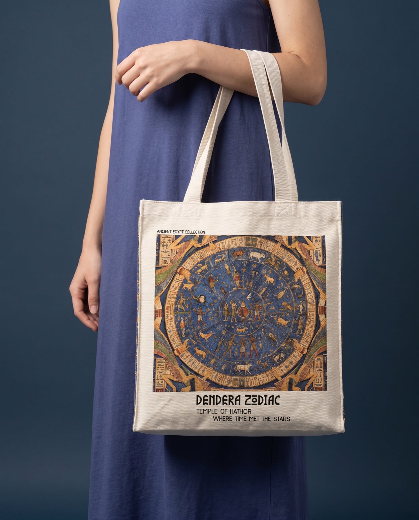 dendera-zodiac-tote-bag On body