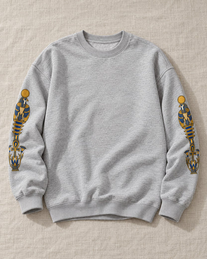 Egyptian Celestial Wheel Sweatshirt - Flat lay · front | My Turtle