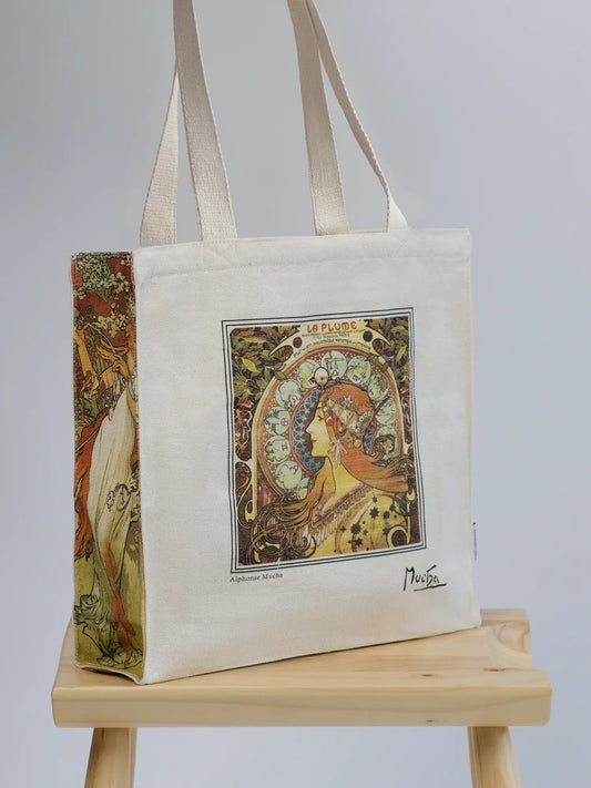 Alphonse Mucha La Plume - Tote Bag