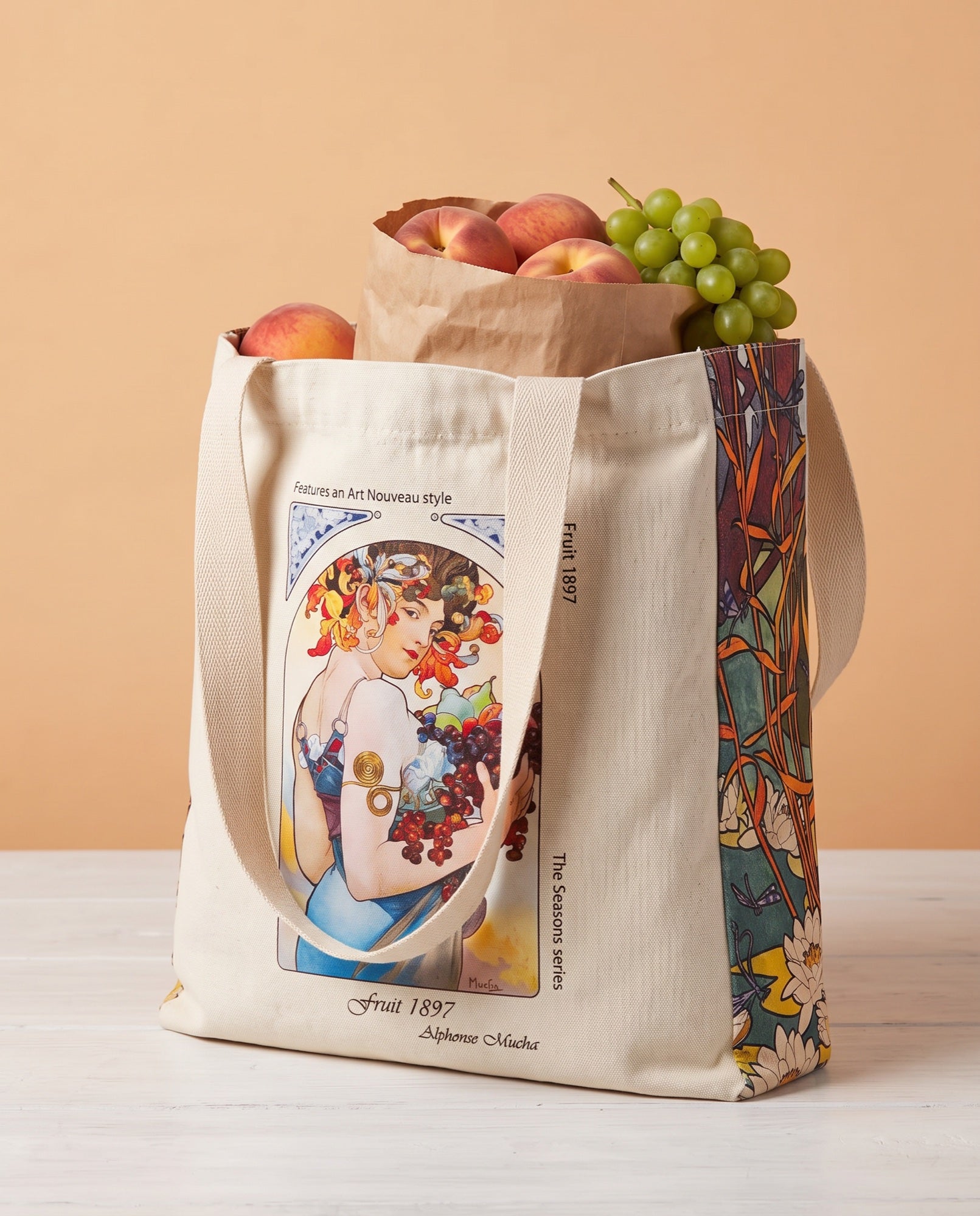 fruit-alphonse-mucha-tote-bag What fits inside