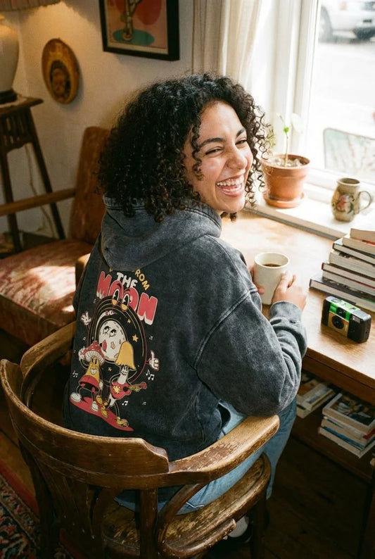 Music From The Moon Hoodie Premium Quality