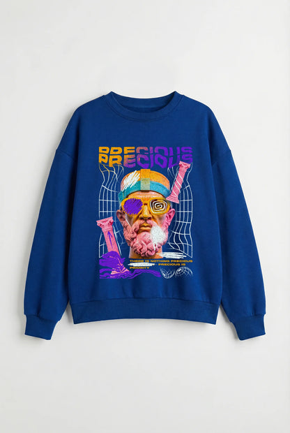 Precious Retro-Futurist Heavyweight Crewneck
