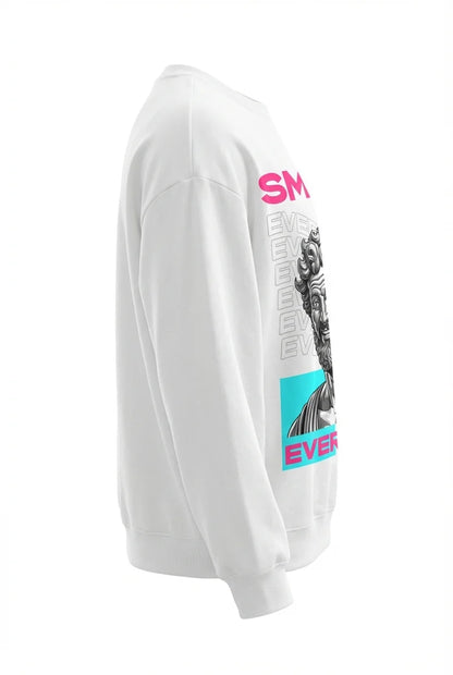 Smile Everyday Neo-Classical Streetwear Crewneck