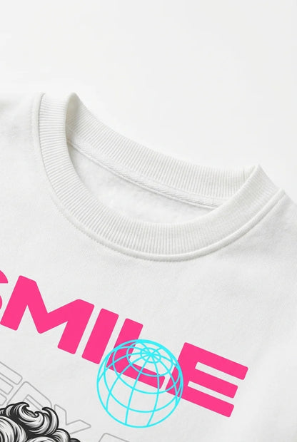 Smile Everyday Neo-Classical Streetwear Crewneck