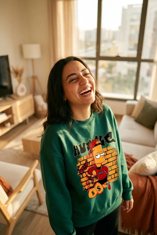 Respect The Hustle Anime Crewneck