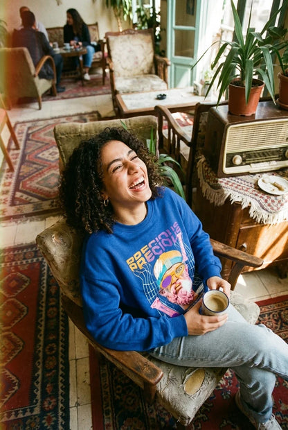 Precious Retro-Futurist Heavyweight Crewneck